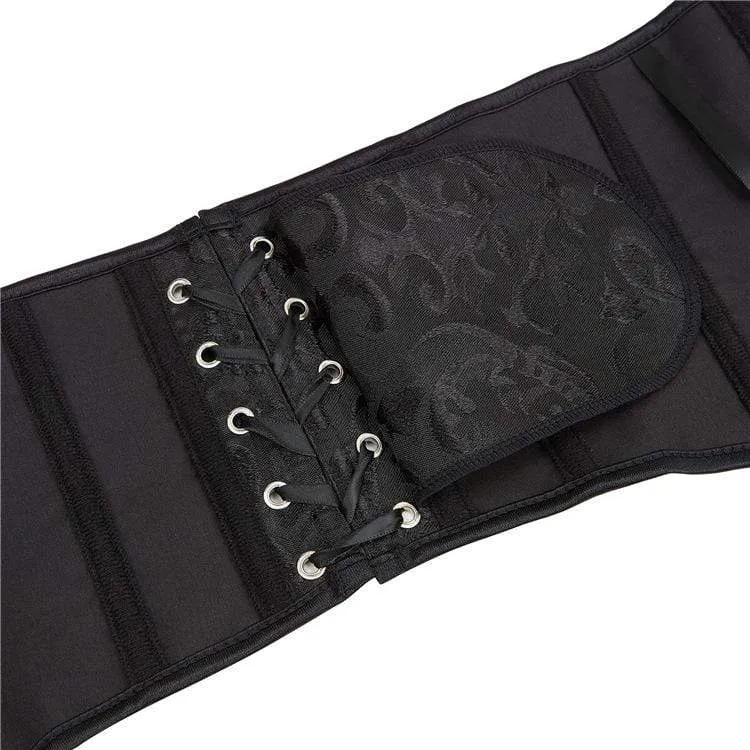 Gothic Strappy Polka Dot Overbust Korsett für Damen