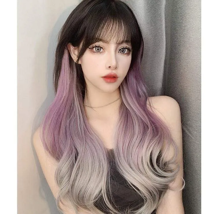 Double Color Deep Wave Synthetics Haarverlängerung für Damen