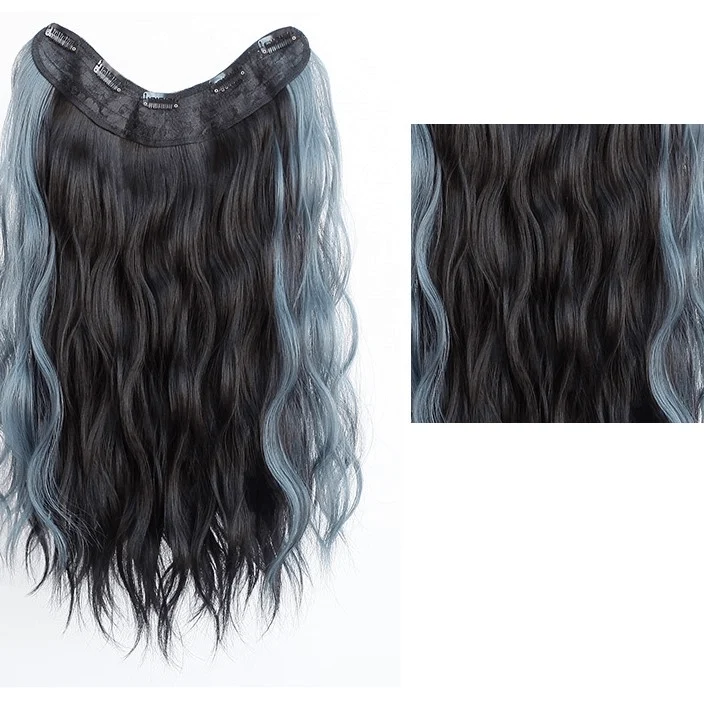 Synthetische Haarverlängerung mit Farbverlauf und U-Spitze für Damen