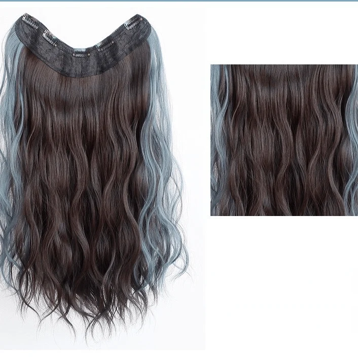 Synthetische Haarverlängerung mit Farbverlauf und U-Spitze für Damen