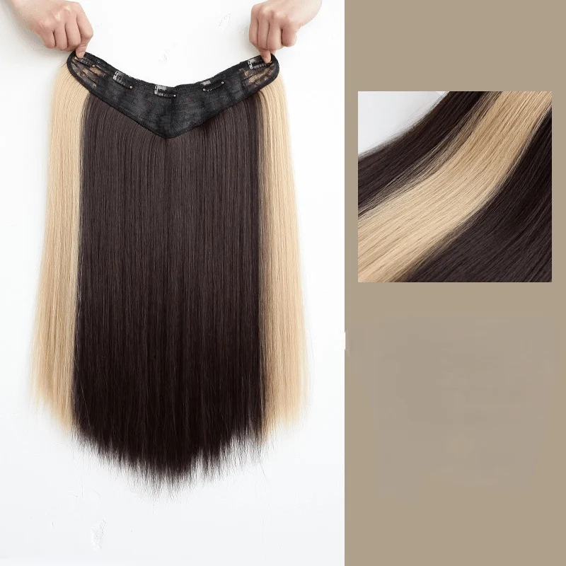 Damen Highlights U Tip Synthetische Haarverlängerung