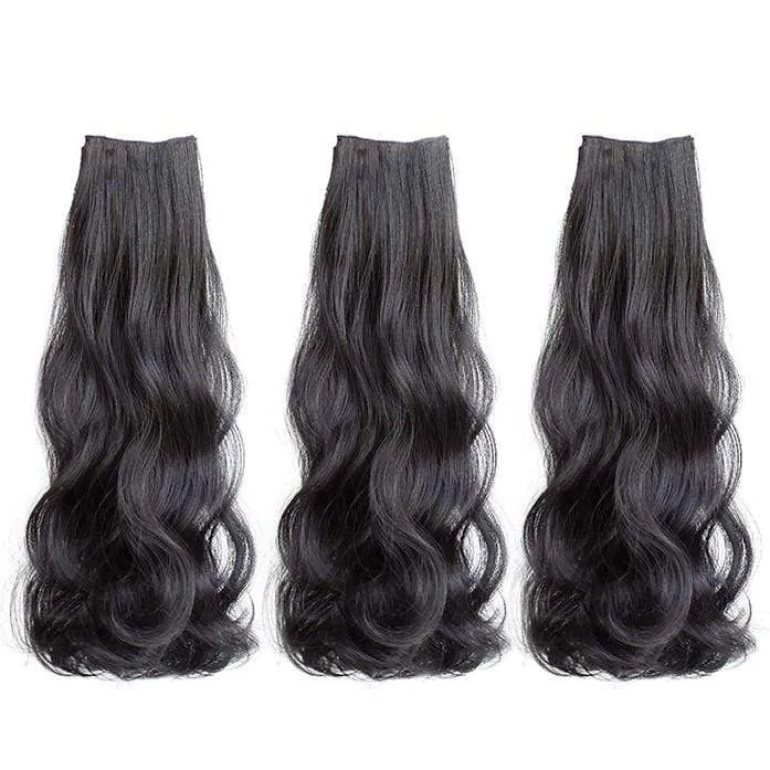 Nahtlose flauschige synthetische Haarverlängerung für Damen