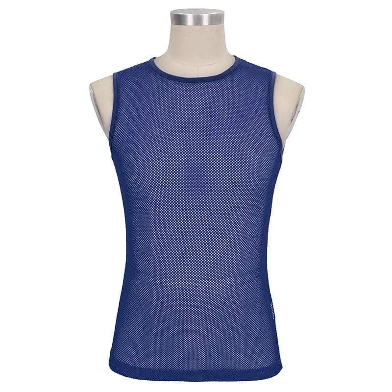 Gothic-Tanktops aus transparentem Netz für Herren