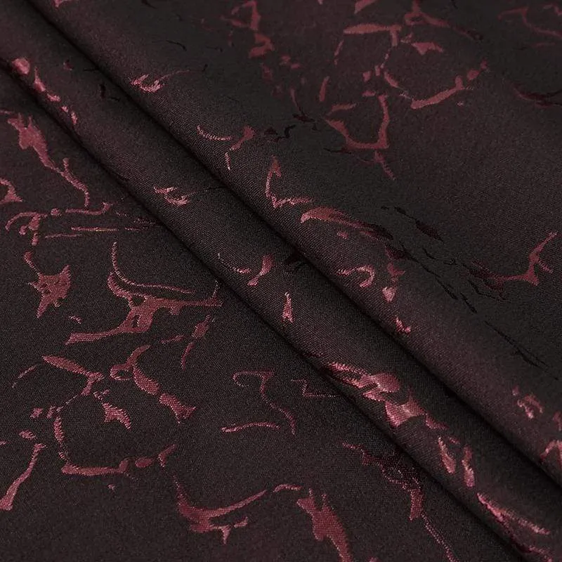 Herren Gothic Floral Schwalbenschwanzmantel Rot
