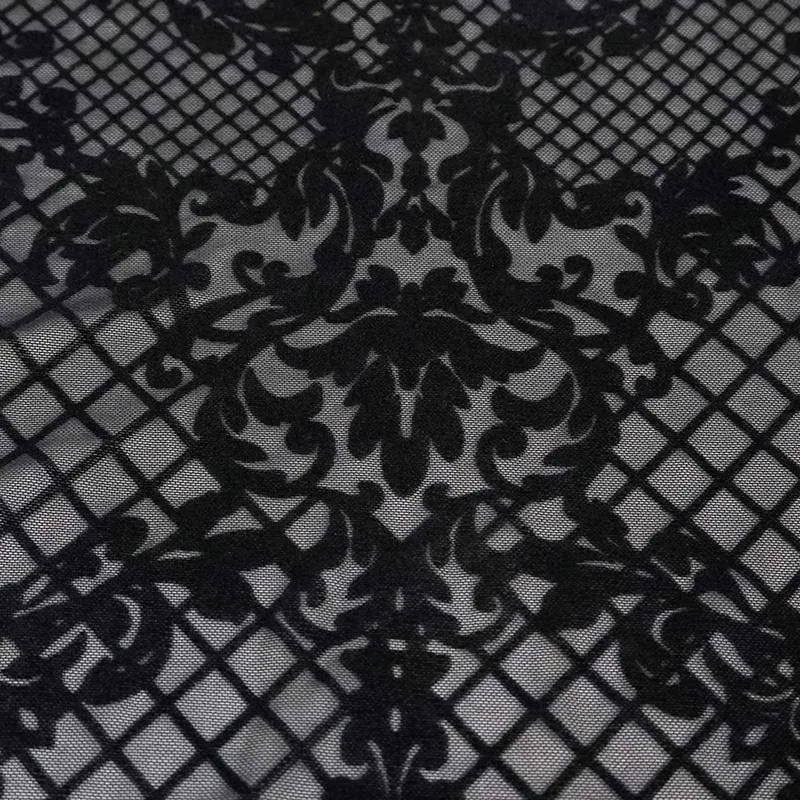 Gothic Cape für Damen mit Blumenmuster und Kapuze