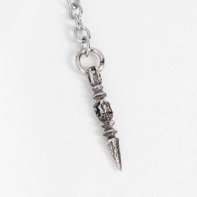 Gothic Totenkopf Kettenbrosche für Damen