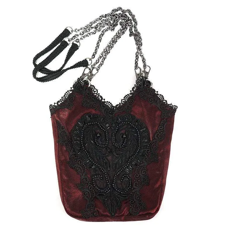Gothic Floral Double Color Tasche für Damen