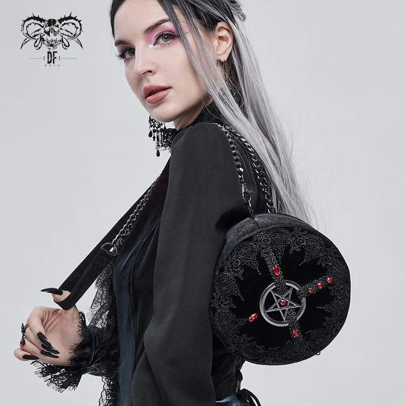 Gothic-Blumenstern-Tasche für Damen