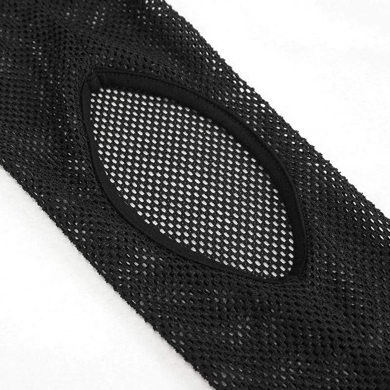 Gothic Splice Top mit Pentagramm-Ausschnitt für Damen