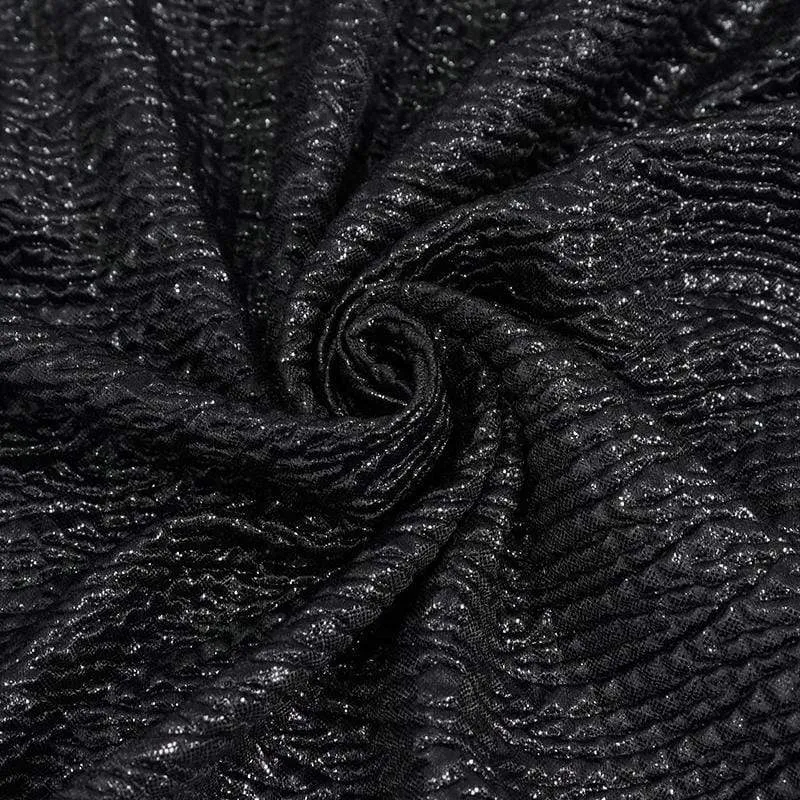 Damen Gothic unregelmäßiger Rollkragenpullover mit Rüschen