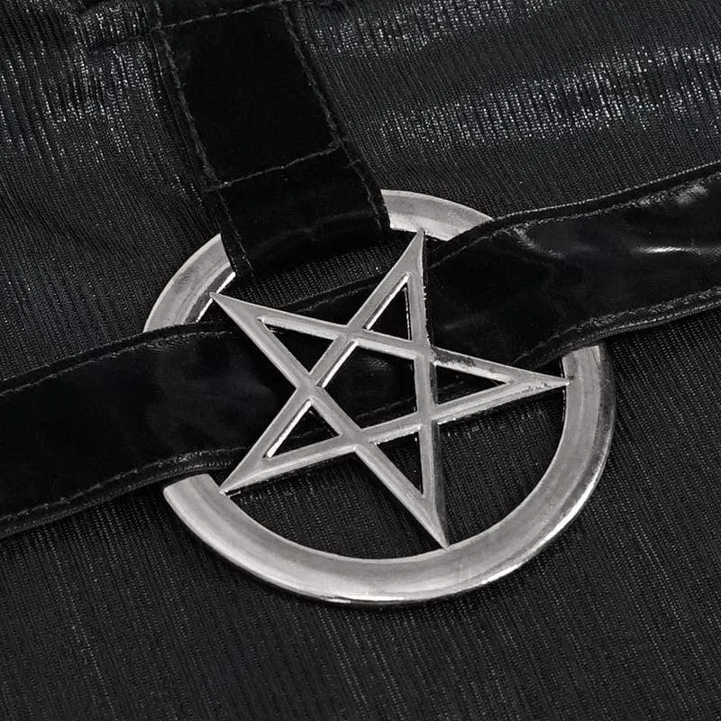 Gothic Kleid mit tiefem Schulterausschnitt für Damen