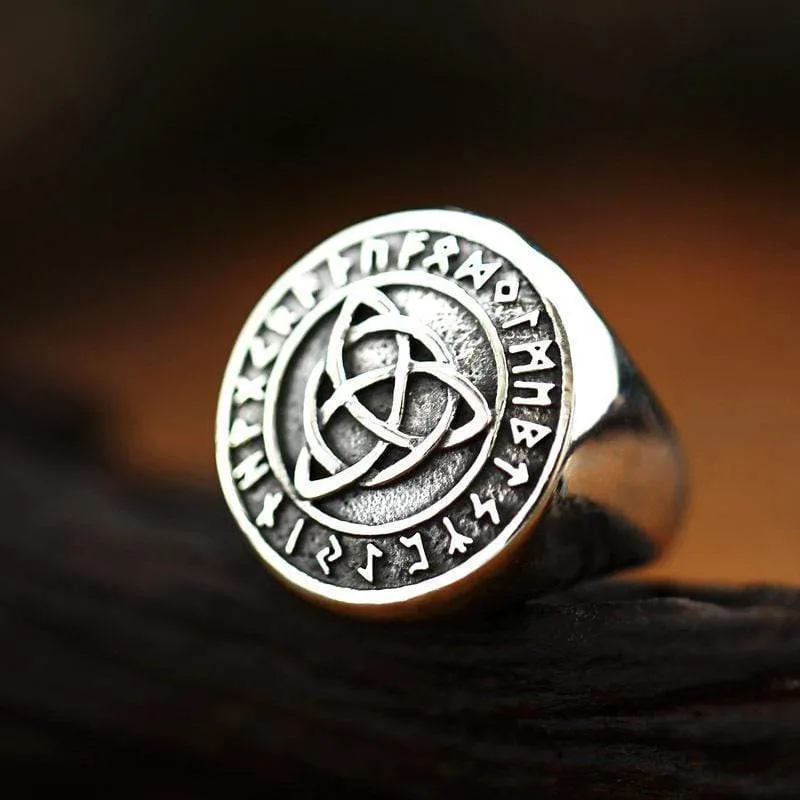 Keltischer Punk-Knotenring für Herren