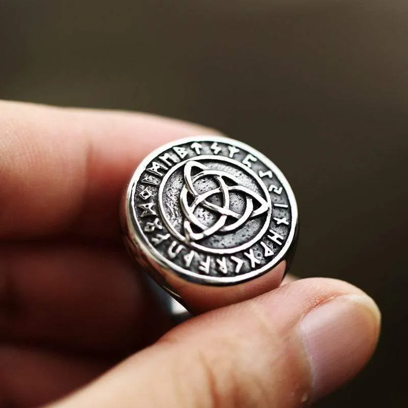 Keltischer Punk-Knotenring für Herren