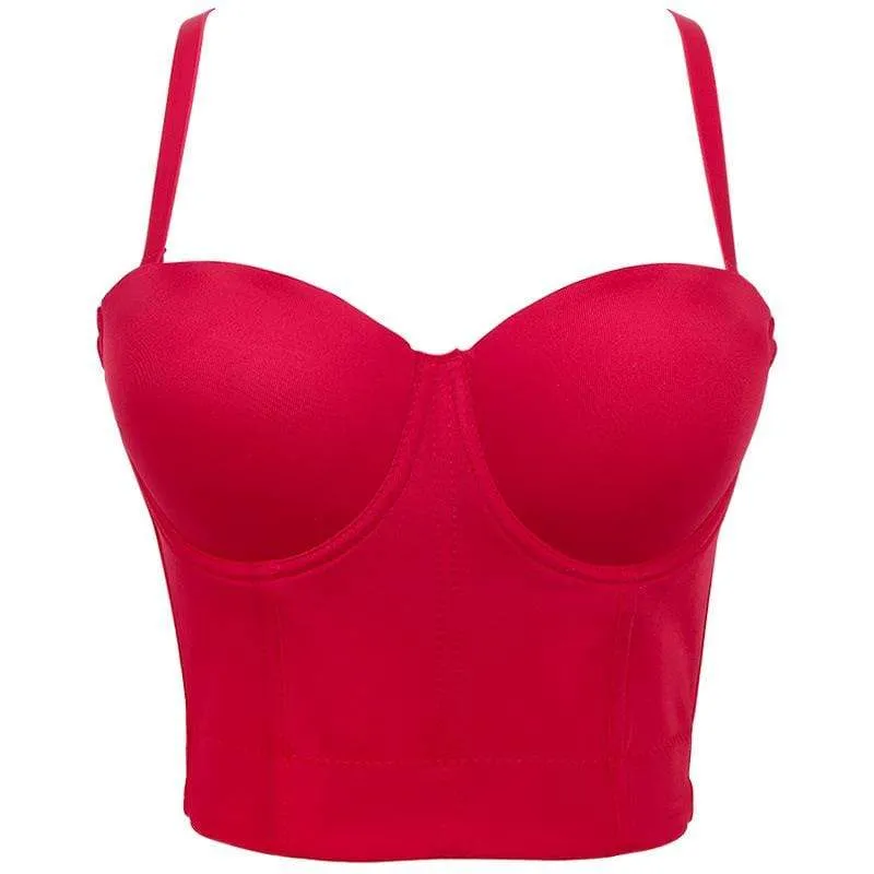 Frauen Grunge Pure Color Bustiers