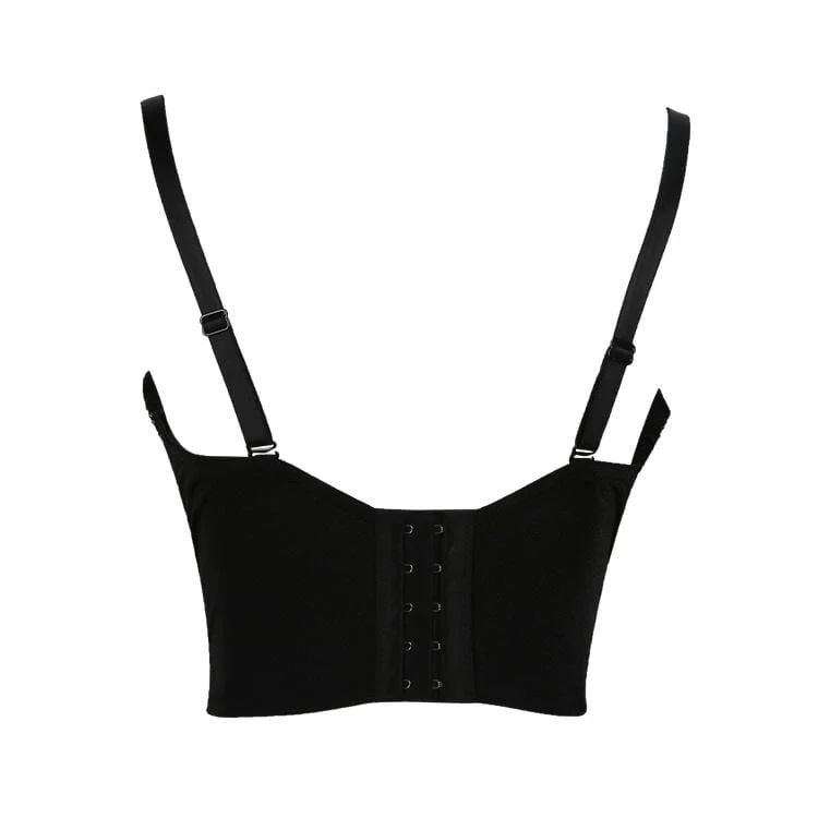 Frauen Grunge Lace Floral Beadiers Bustiers