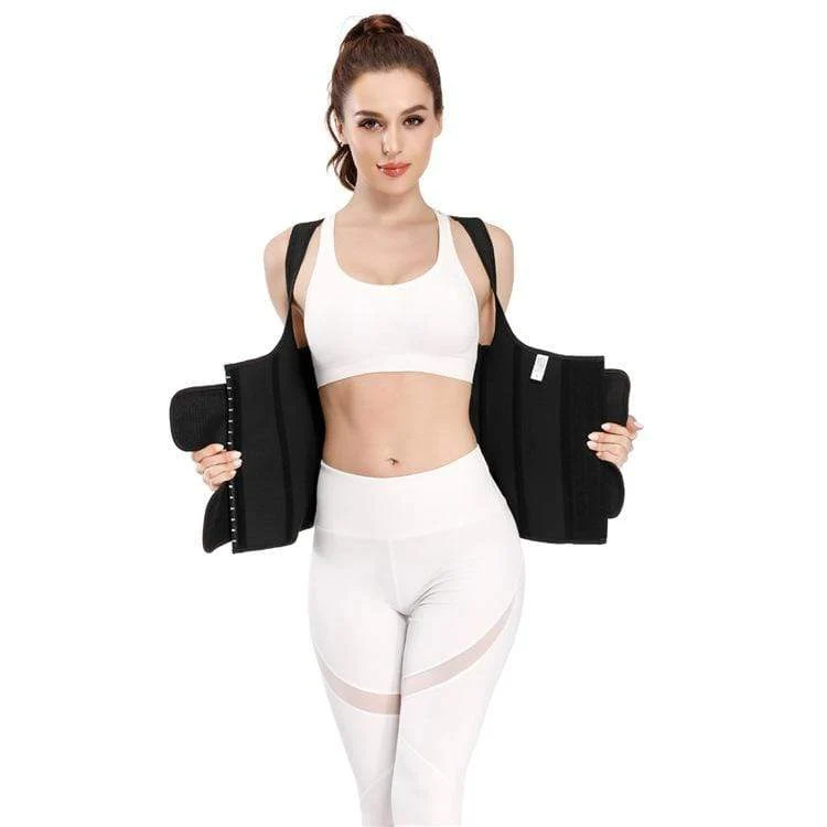 Frauen Doppelhaken und Schleife Tank Underbust Korsetts Haken
