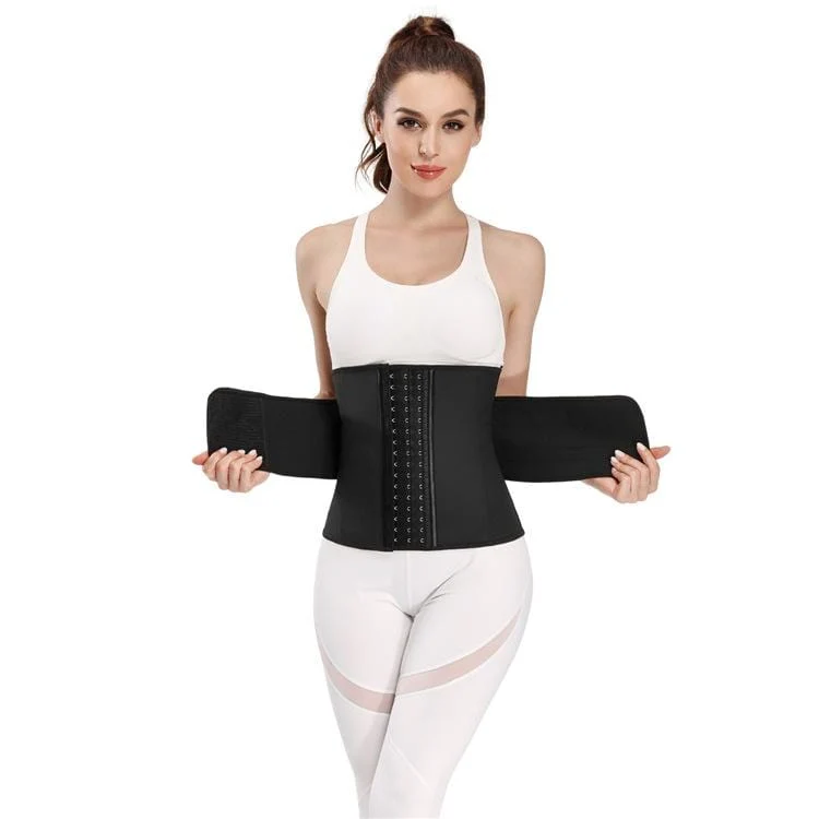 Damen Gothic Shaper Reißverschluss / Haken Latex Underbust Korsetts