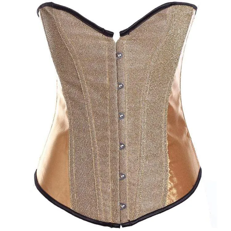 Frauen Gothic Flash Stain Overbust Korsetts