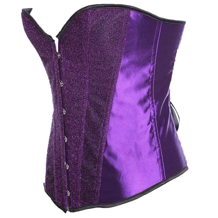 Frauen Gothic Flash Stain Overbust Korsetts