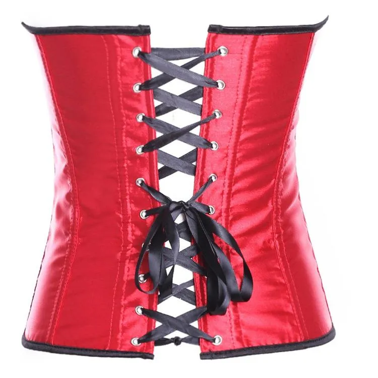 Frauen Gothic Flash Stain Overbust Korsetts