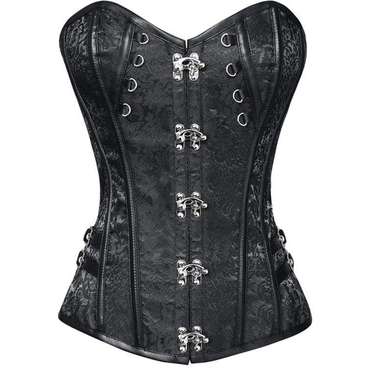 Frauen Gothic Floral Overbust Korsetts