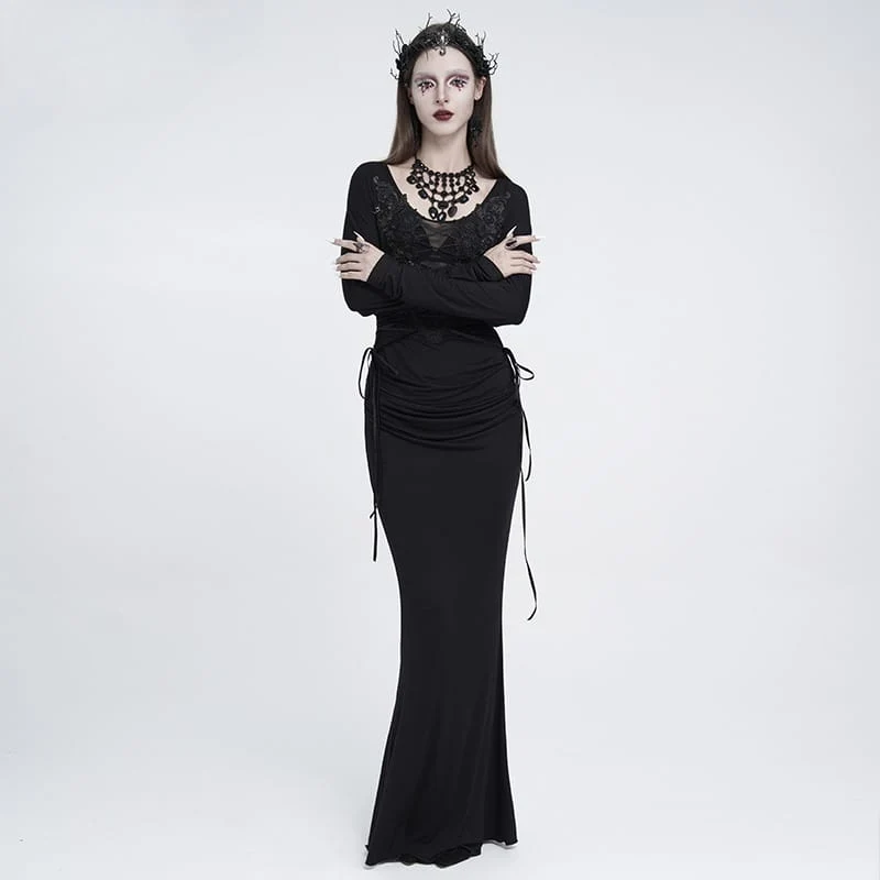 Gothic-Kopfschmuck mit Rosenzweigen für Damen