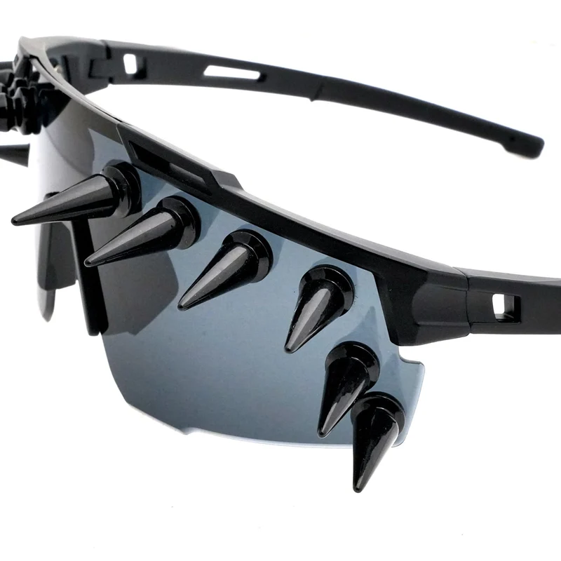 Unisex Punk Sonnenbrille mit Nieten