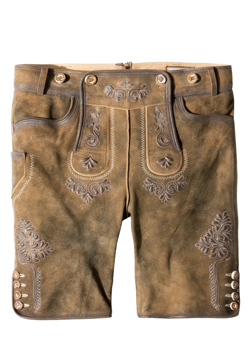 Lederhose Stockerpoint havanna gespeckt