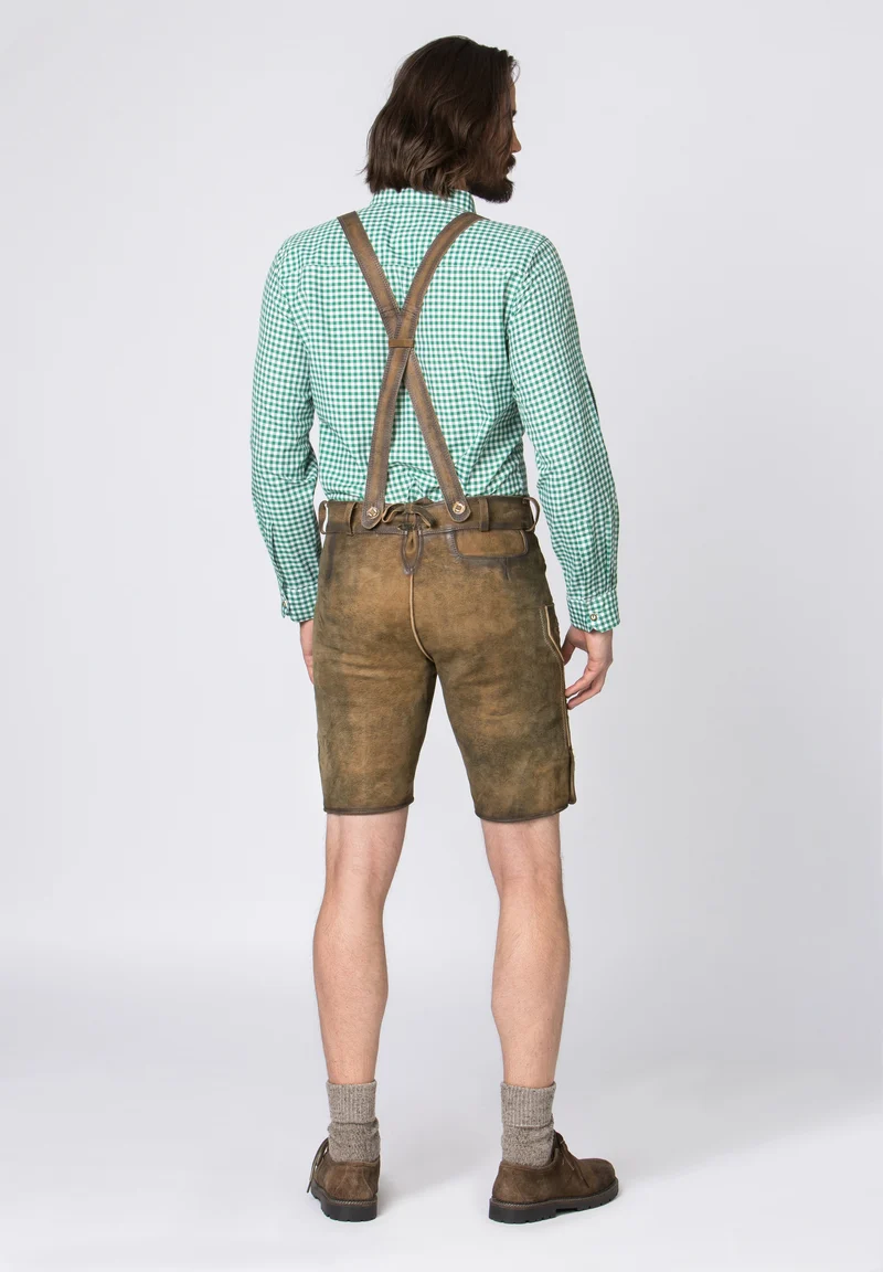Lederhose Stockerpoint havanna gespeckt