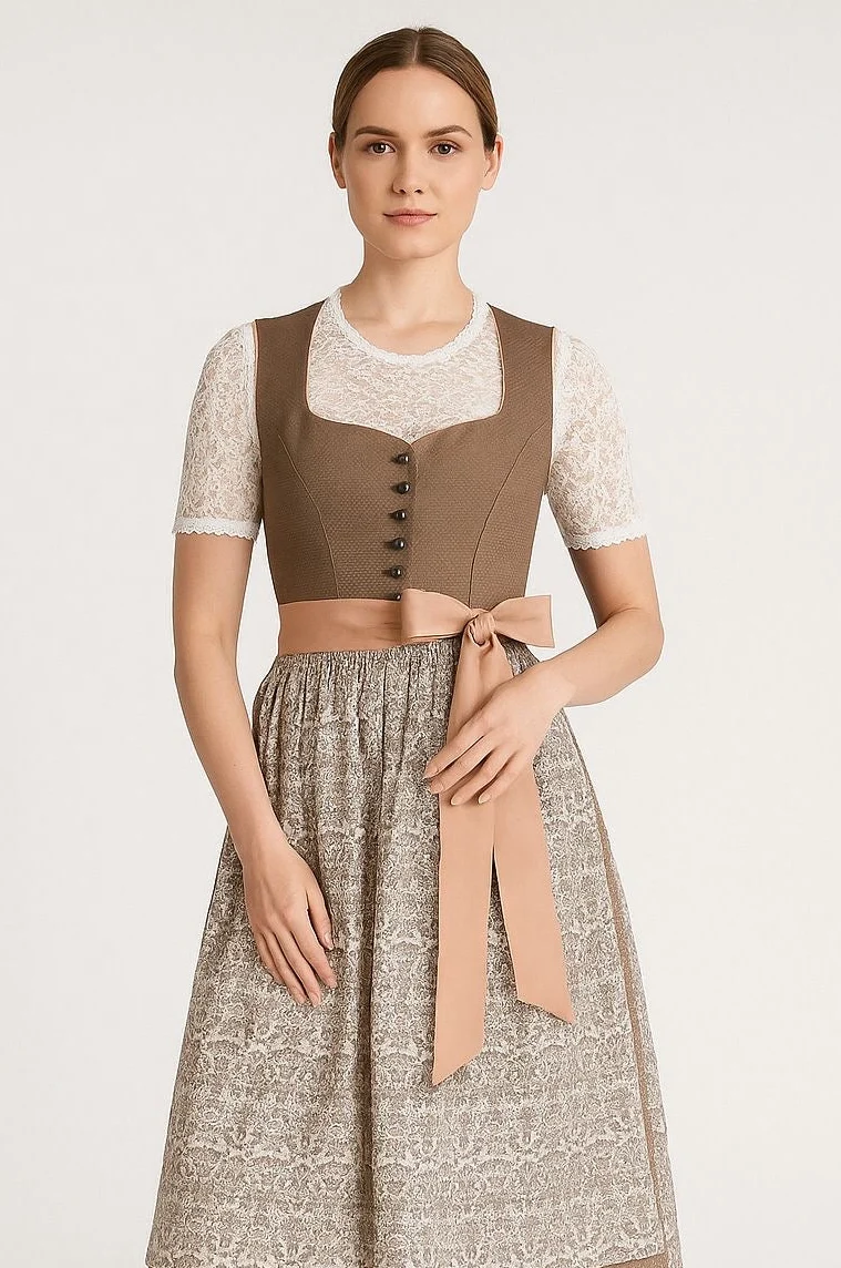 Dirndl Krüger Collection Sybille oliv 60cm