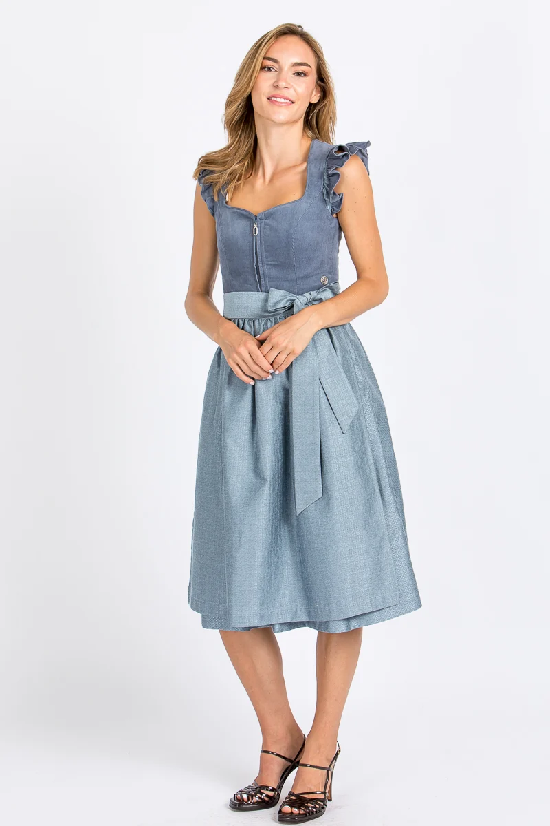Marjo Dirndl mit abnehmbaren Flügelärmel Ansfelden blau