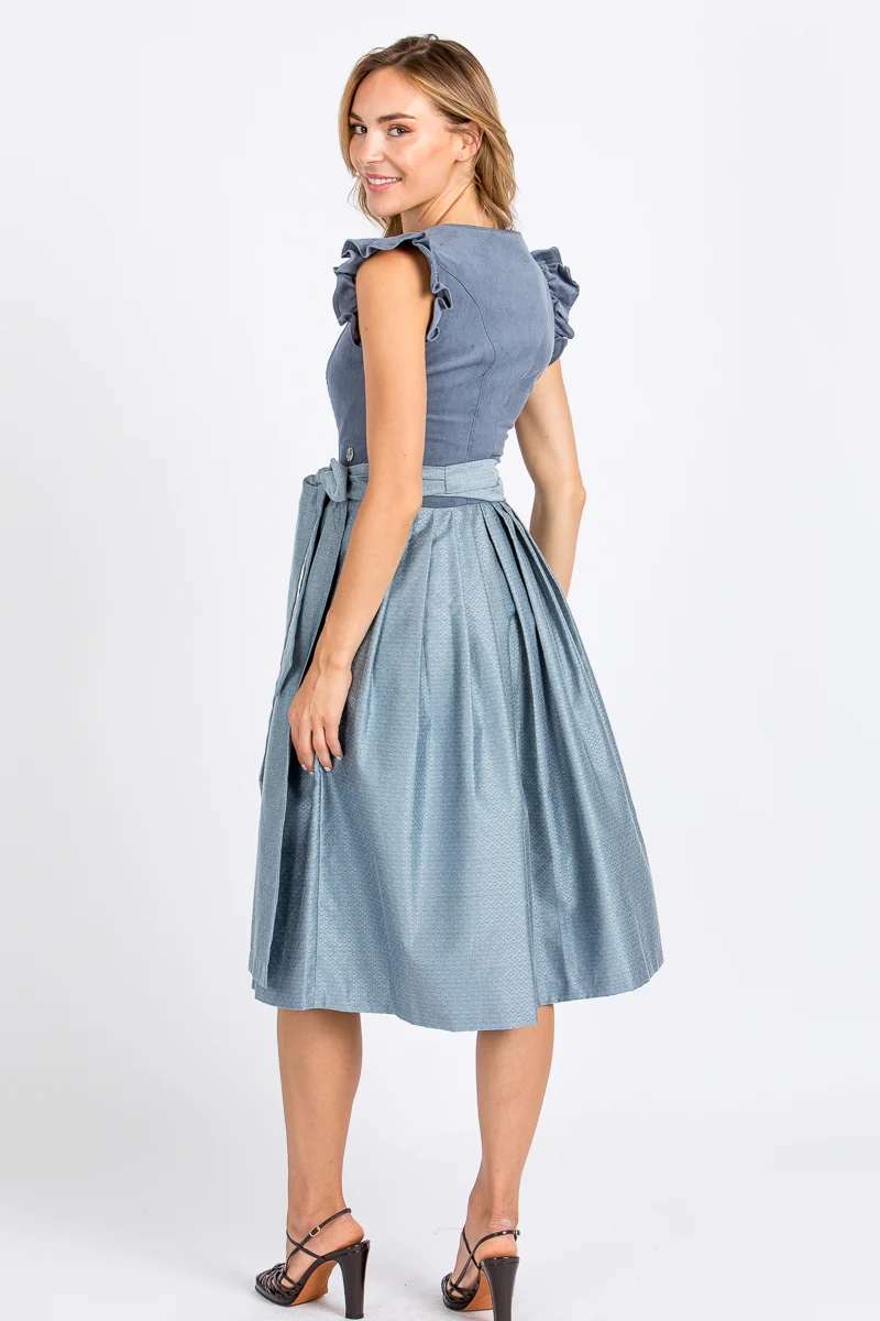 Marjo Dirndl mit abnehmbaren Flügelärmel Ansfelden blau