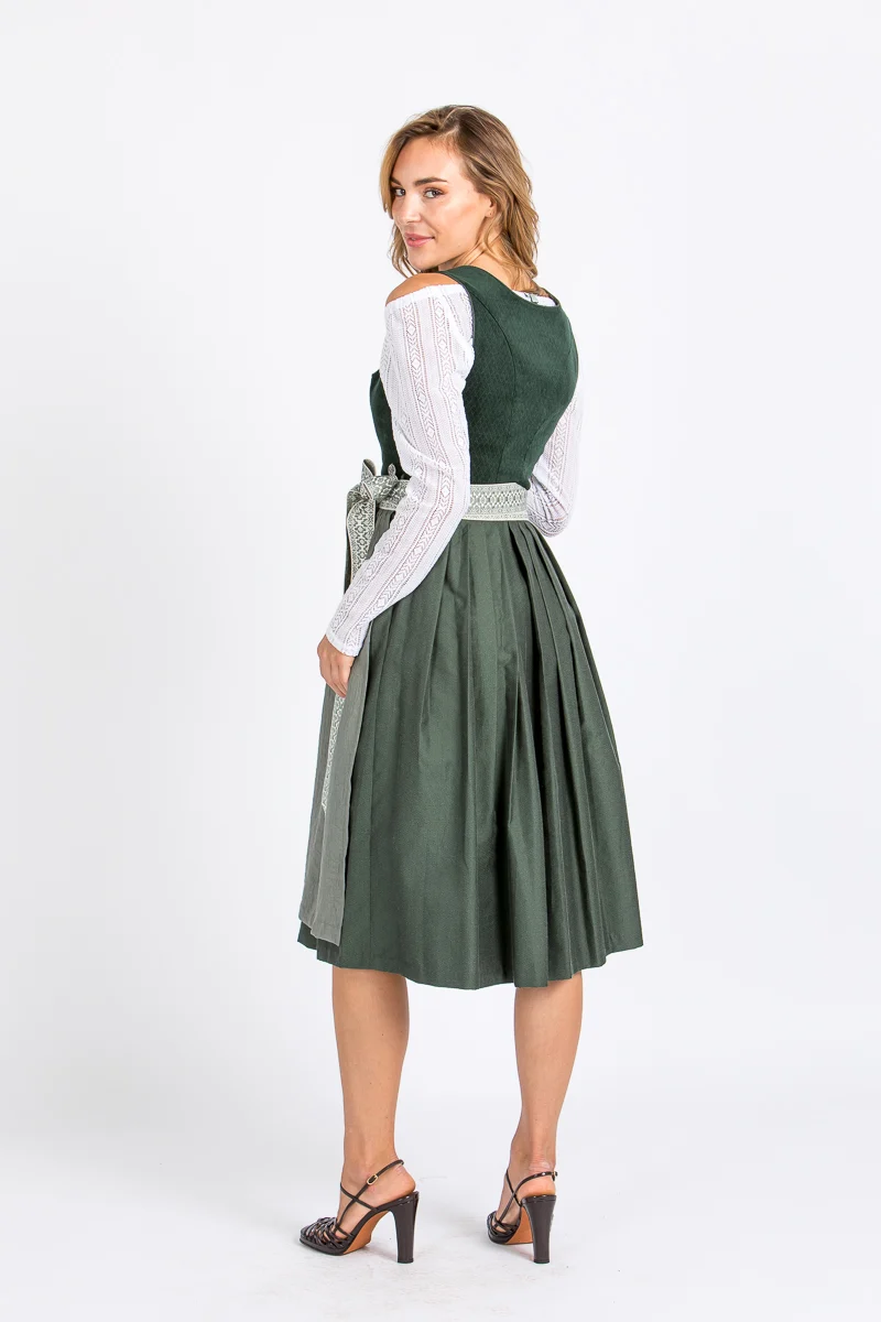 Marjo Samtdirndl Berndorf tannengrün