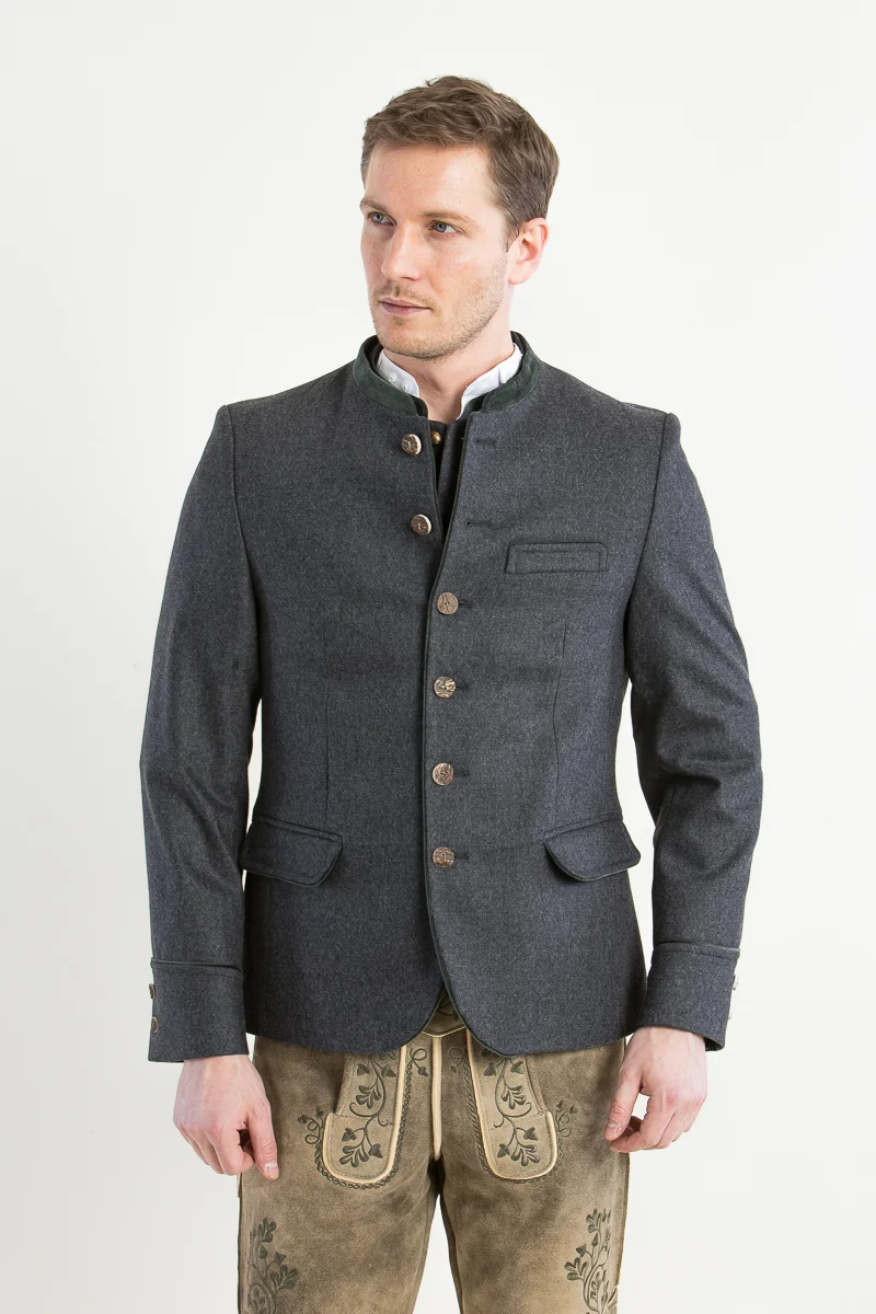 Gottseidank Trachtenjanker Helmut Anthrazit