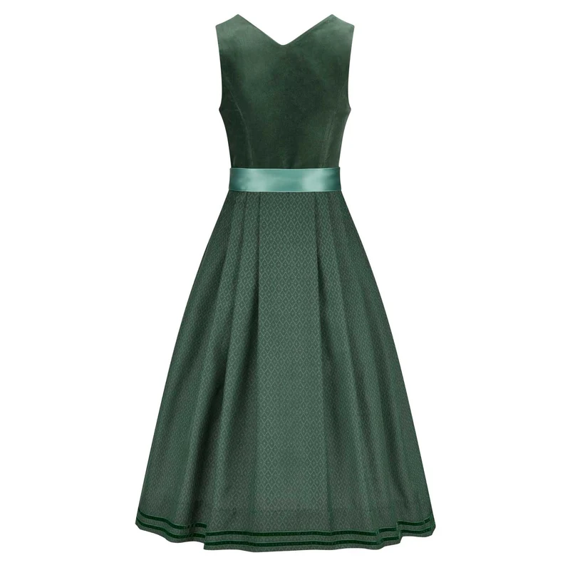 Samtdirndl Lisa Grün