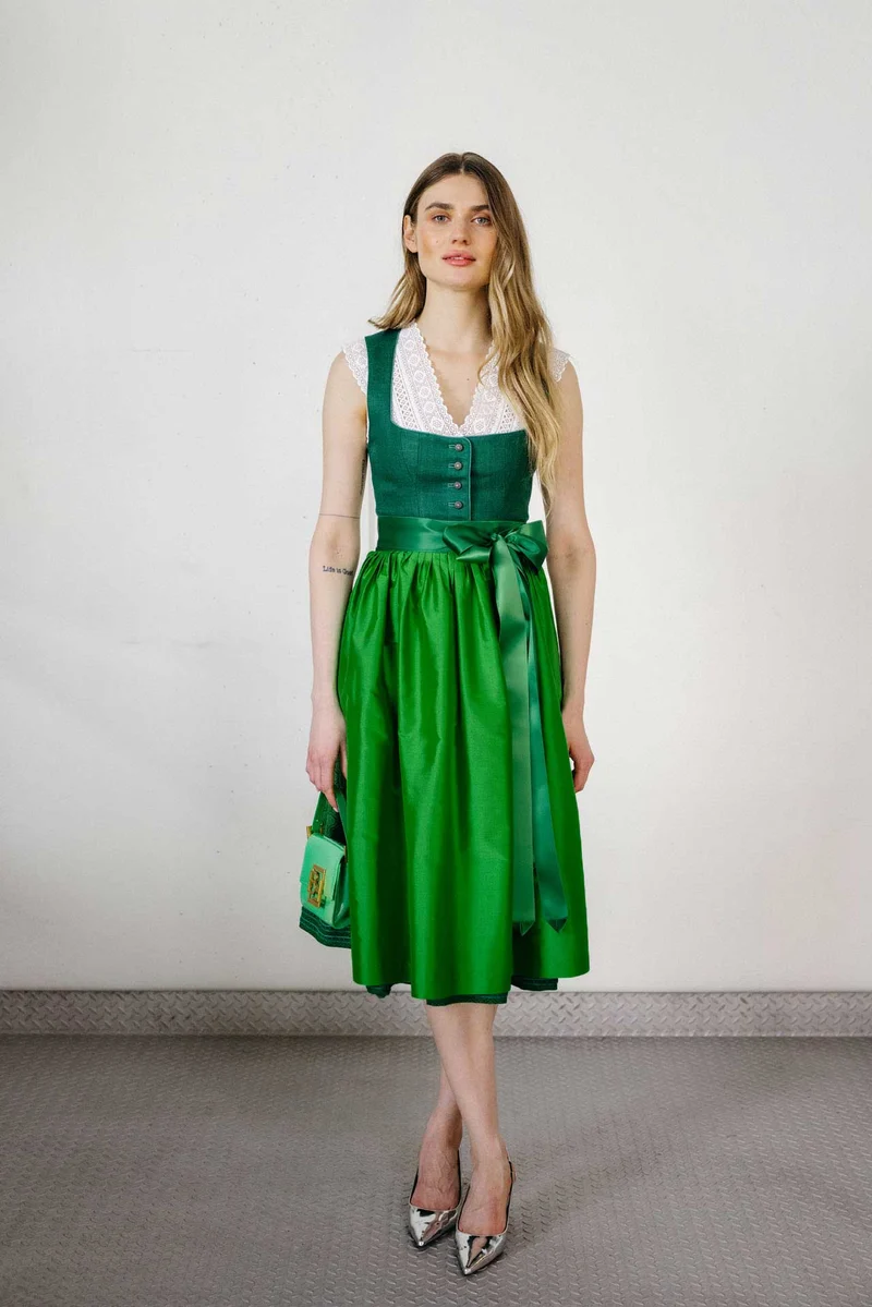 Leinendirndl Nele Grün