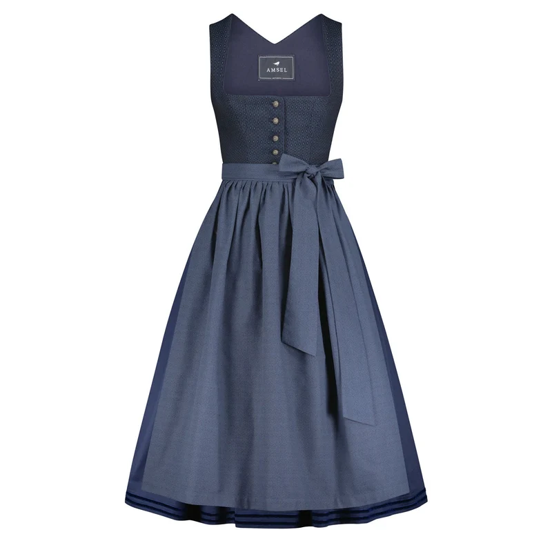Dirndl Madita Blau (lang)