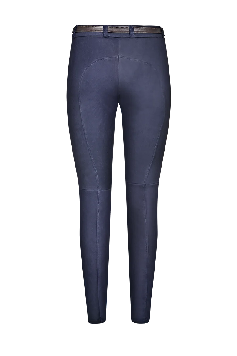 Leder-Jeans