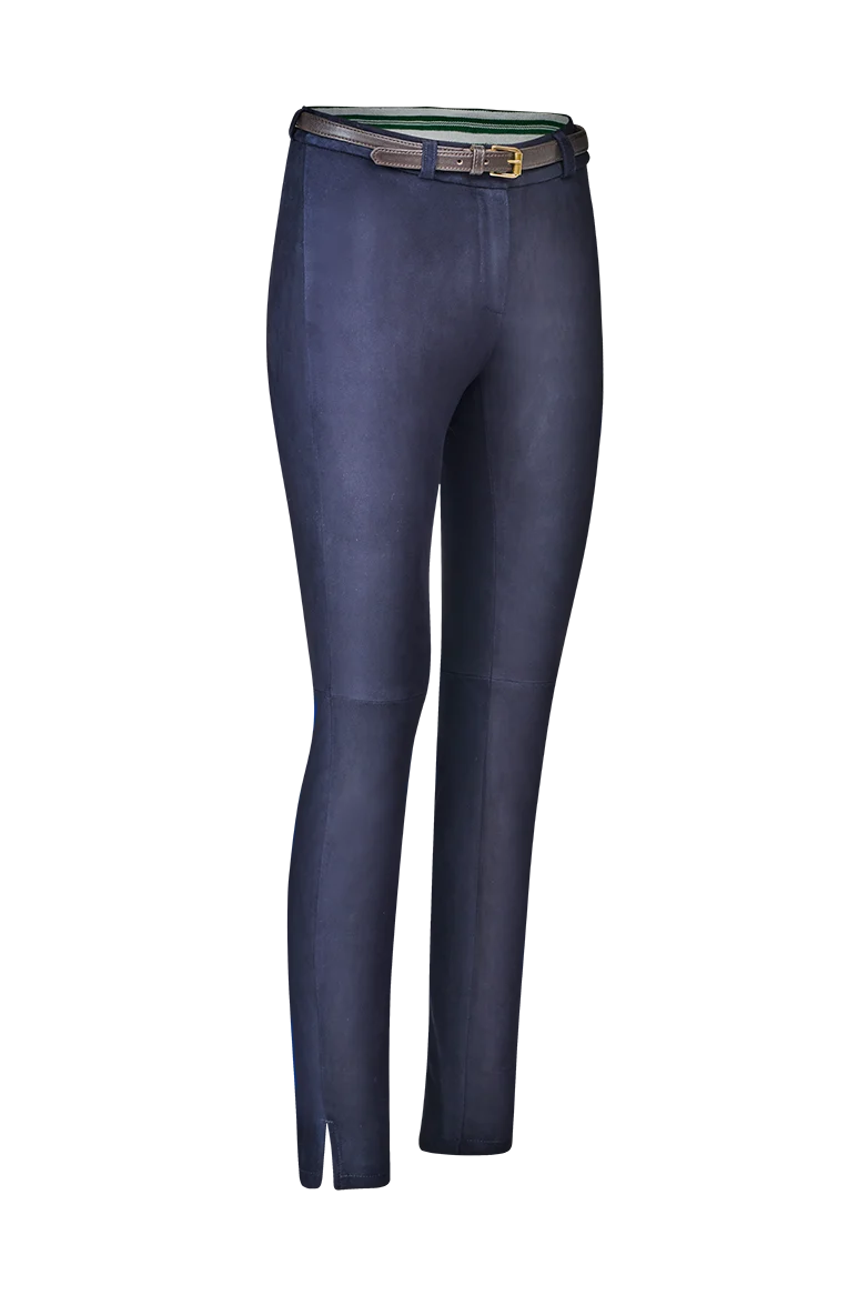 Leder-Jeans
