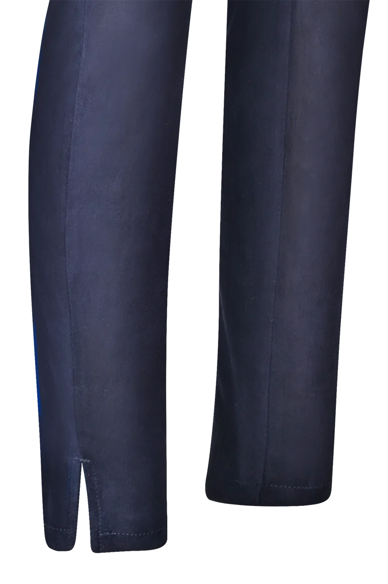 Leder-Jeans