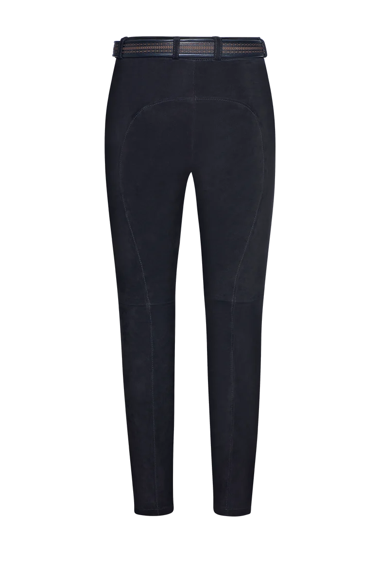 Leder-Jeans