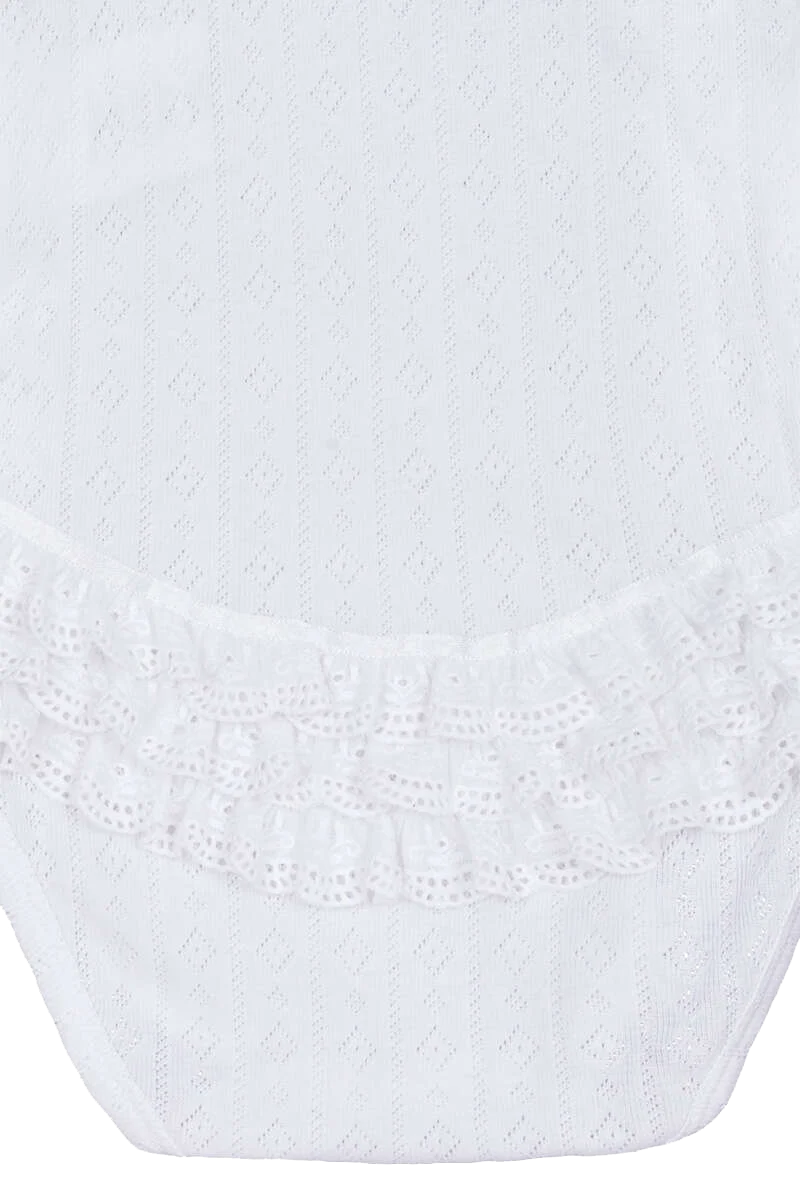 Babybody Langarm Rüschen