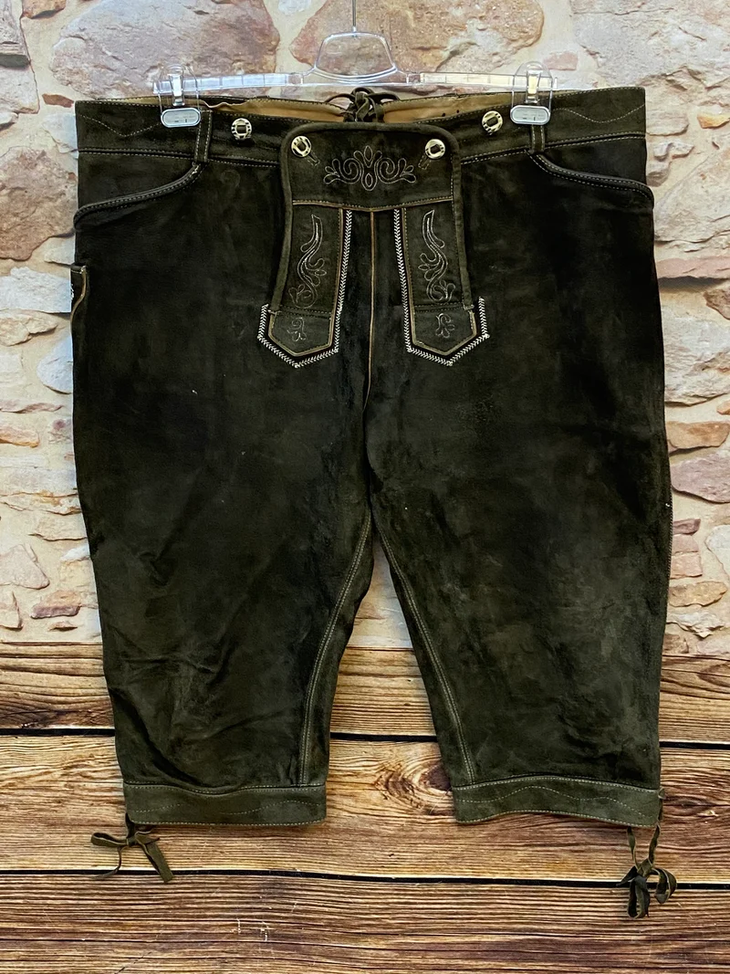 Stockerpoint Kniebund Lederhose Gr. 60 Braun