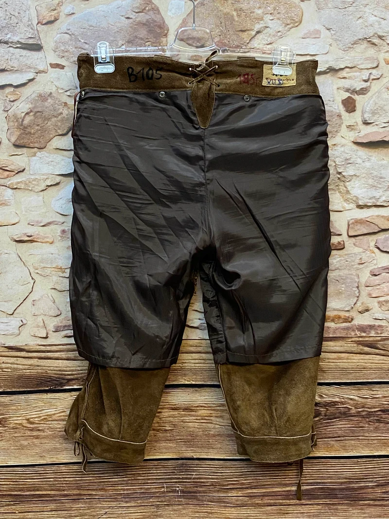 Vintage Lederhose Kniebund Dunkelbraun – Gr. 52 – 1886 Alphorn Trachten