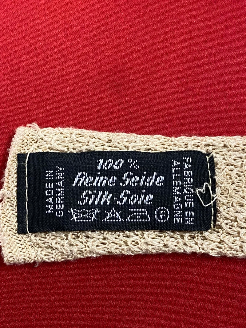 Vintage Strickkrawatte Beige – Schmale Herren Krawatte Retro Stil