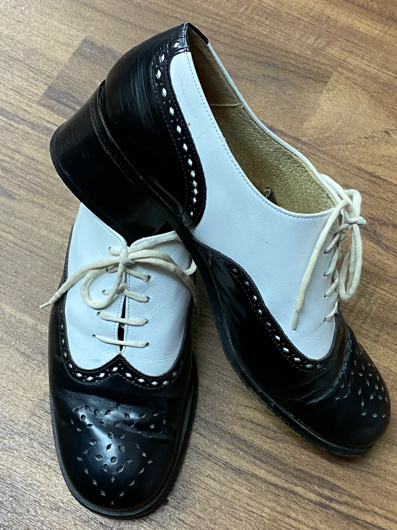 Vintage-Schuhe Gr.41 (7 1/2) Marco Polo zweifarbig
