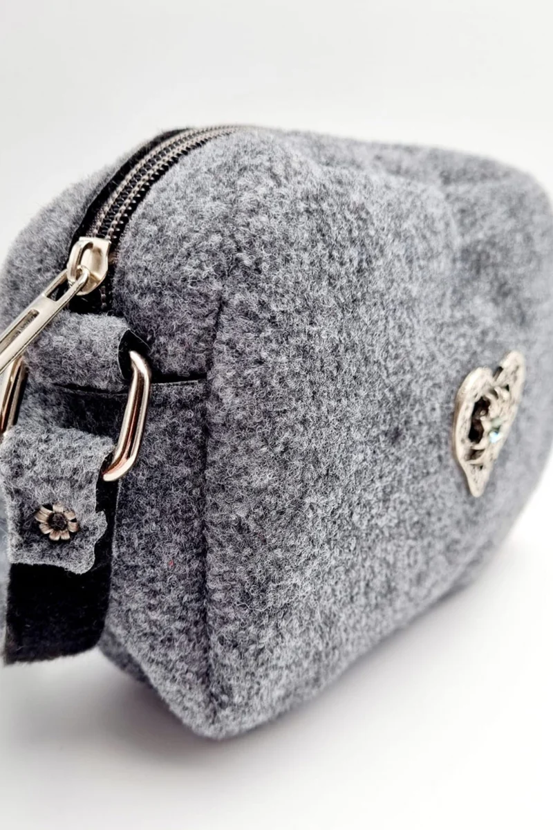 Filztasche - Herz - Grau - P.S. Schuhmacher