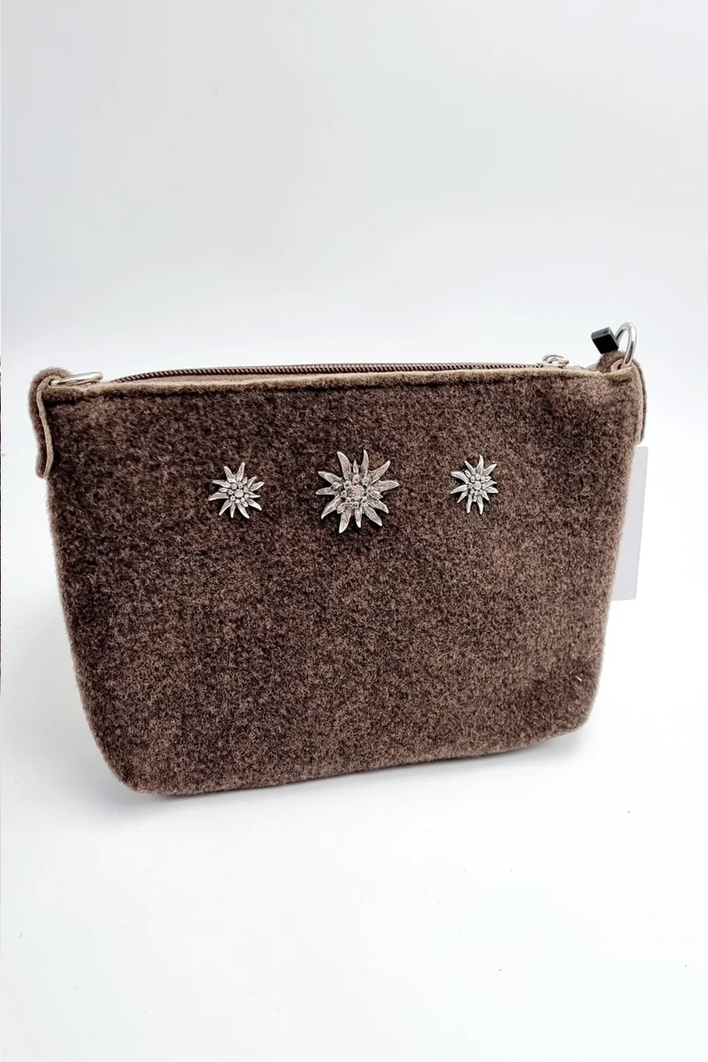 Filztasche - Edelweiß - Dunkelbraun - P.S. Schuhmacher