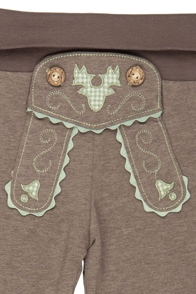 Baby Schlupfhose in Lederhosen-Optik