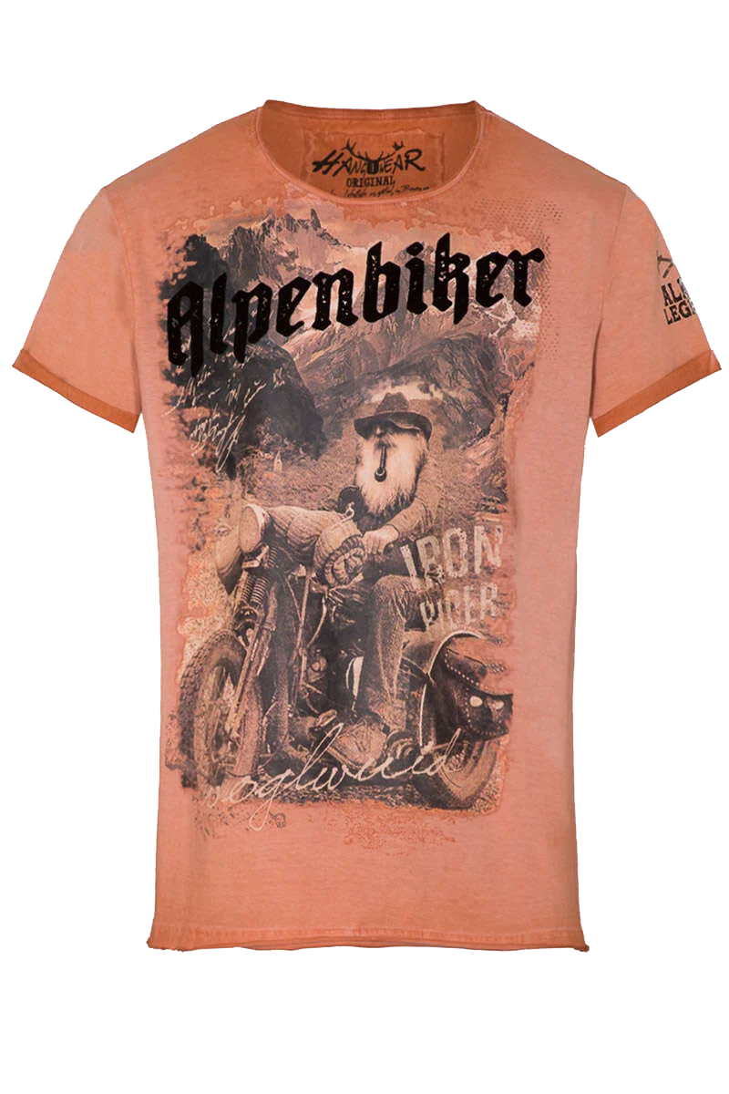 Herren T-Shirt 'Alpenbiker'